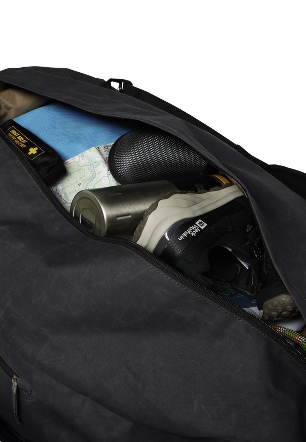 Black Women Jack Wolfskin Traveltopia 85 Duffle Bags | 27980614
