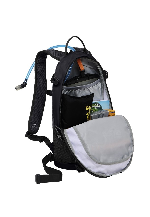 Black Women Jack Wolfskin Velocity 12 Bike Backpack | 92600203