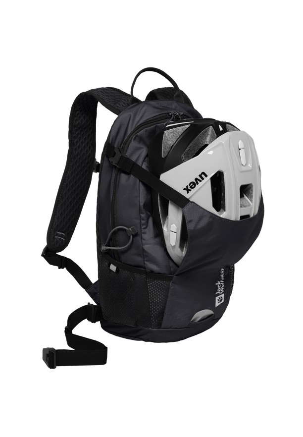 Black Women Jack Wolfskin Velocity 12 Bike Backpack | 92600203
