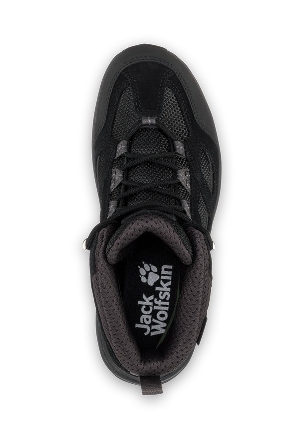 Black Women Jack Wolfskin Vojo 3 Texapore Mid Hiking Shoes | 40886577