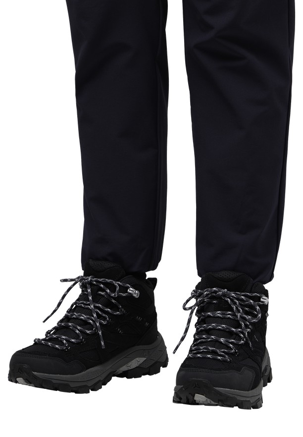 Black Women Jack Wolfskin Vojo Tour Texapore Mid Hiking Shoes | 17128778