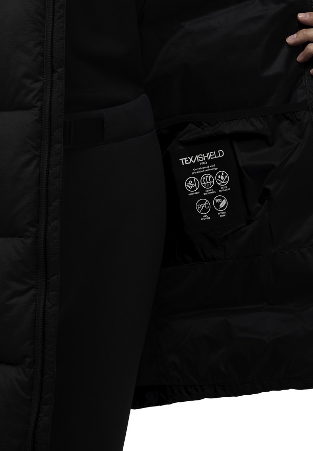 Black Women Jack Wolfskin Wandermood Down Coats | 30319482