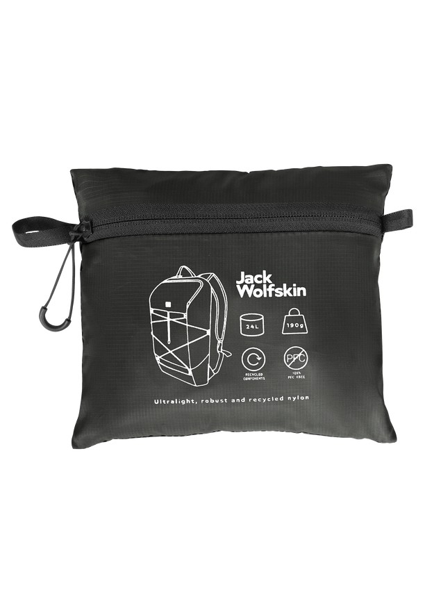Black Women Jack Wolfskin Wandermood Packable 24 Daypack | 30711525
