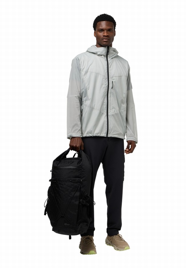 Black Women Jack Wolfskin Wandermood Rolltop 30 Hiking Backpack | 33527225