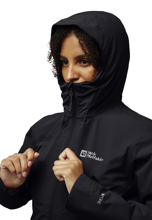 Black Women Jack Wolfskin Wisper Ins Winter Jackets | 34541390