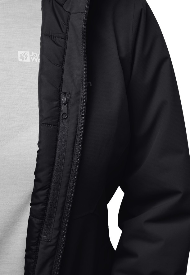 Black Women Jack Wolfskin Wisper Ins Winter Jackets | 34541390