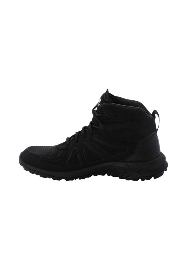 Black Women Jack Wolfskin Woodland 2 Texapore Mid Hiking Shoes | 50065761