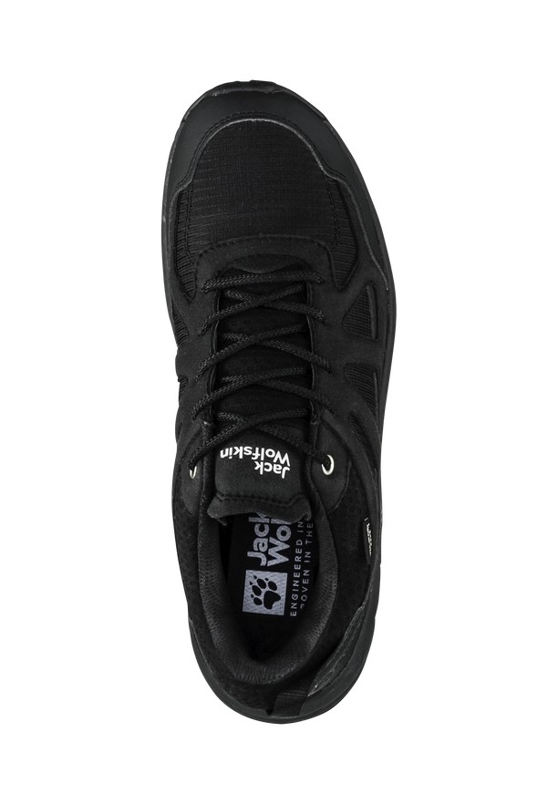 Black Women Jack Wolfskin Woodland 2 Texapore Low Hiking Shoes | 30752626