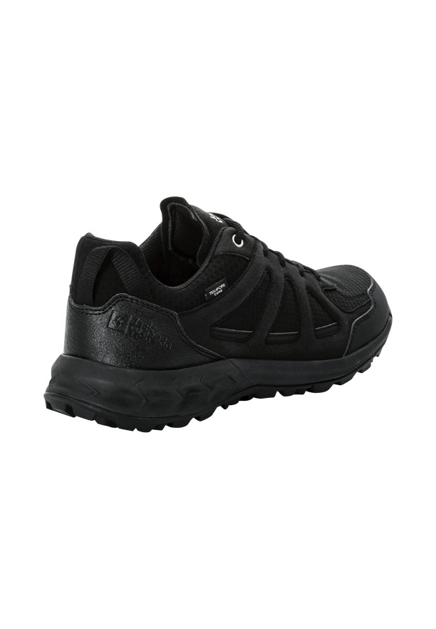 Black Women Jack Wolfskin Woodland 2 Texapore Low Hiking Shoes | 30752626