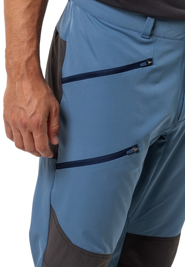 Blue Men Jack Wolfskin Alpine Hiking Pants | 28024127