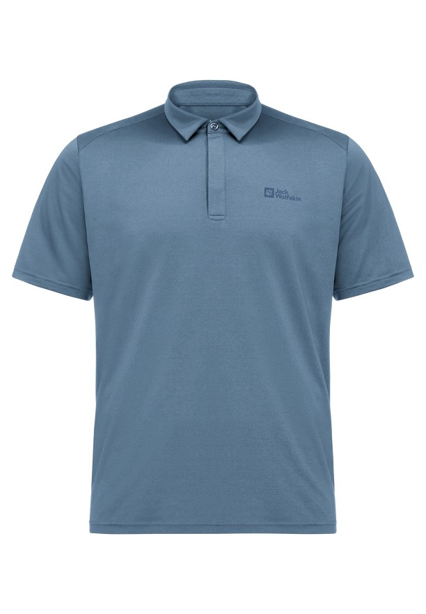 Blue Men Jack Wolfskin Delgami Polo Shirts | 97522639
