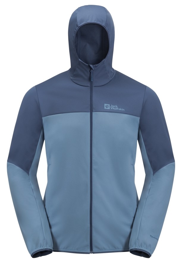 Blue Men Jack Wolfskin Feldberg Hoody Softshell Jackets | 30406323