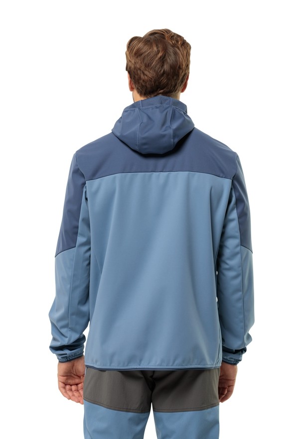 Blue Men Jack Wolfskin Feldberg Hoody Softshell Jackets | 30406323