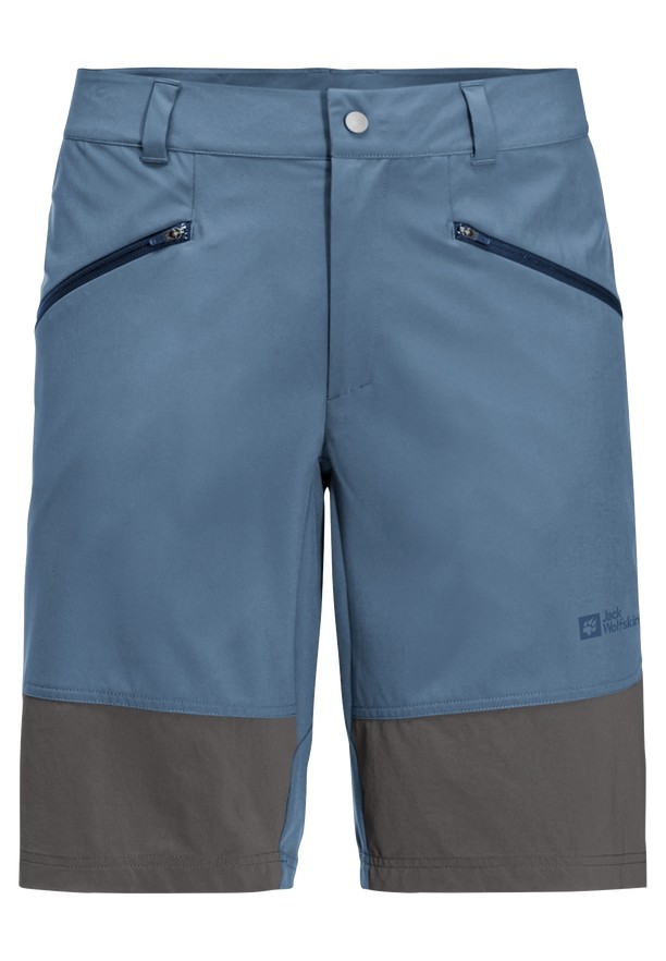 Blue Men Jack Wolfskin Hiking Alpine Shorts | 80930032