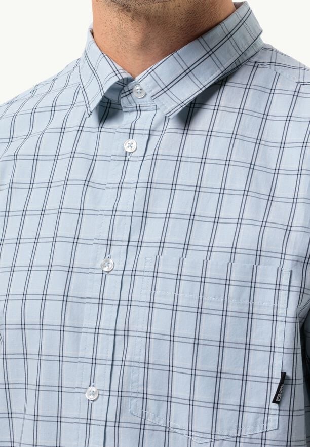 Blue Men Jack Wolfskin Hot Springs Shirts | 53439466