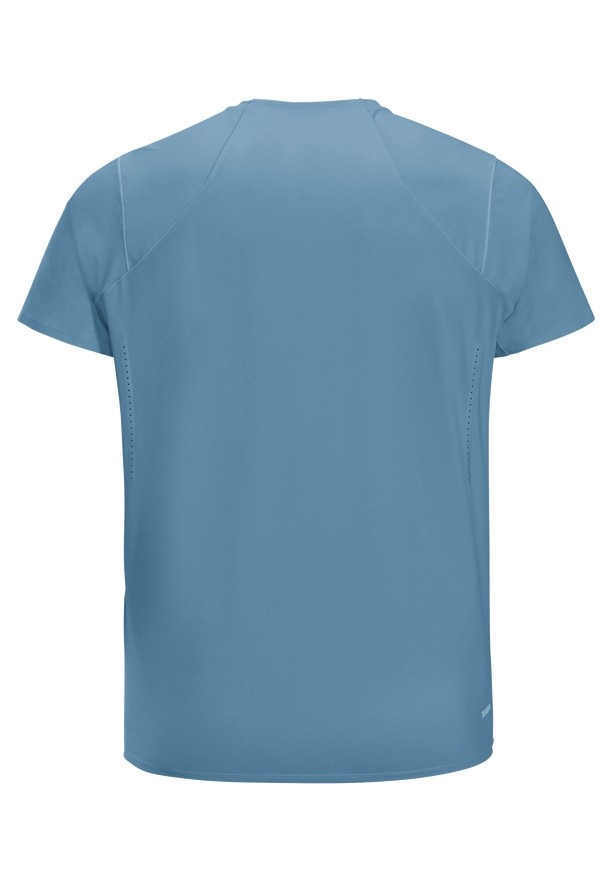 Blue Men Jack Wolfskin Prelight Chill T Shirts | 30919252