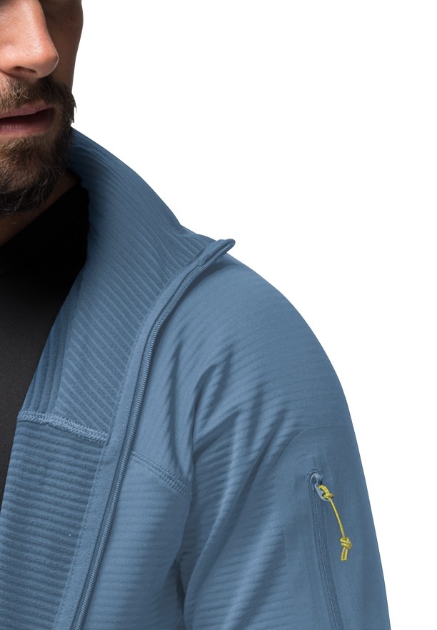 Blue Men Jack Wolfskin Prelight Fz Fleece Jackets | 22144748