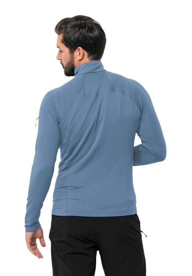 Blue Men Jack Wolfskin Prelight Fz Fleece Jackets | 22144748