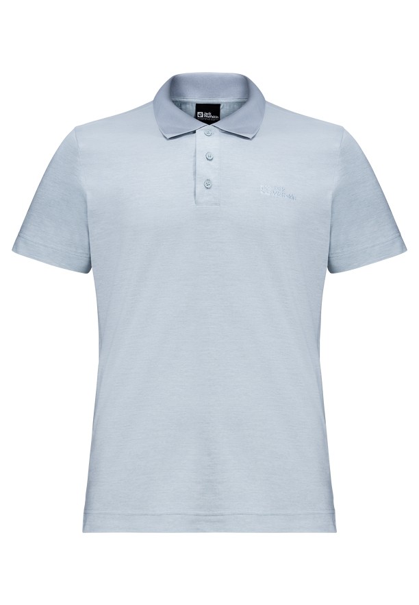 Blue Men Jack Wolfskin Travel Polo Shirts | 16447825