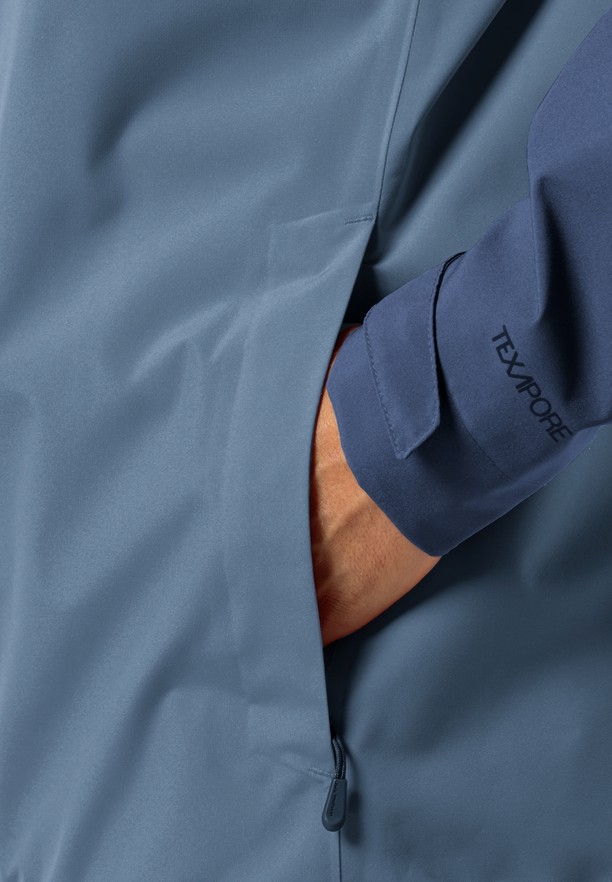 Blue Men Jack Wolfskin Weiltal 2l Rain Jackets | 85026465