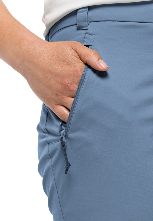 Blue Women Jack Wolfskin Activate Light 3/4 Pants | 48726116
