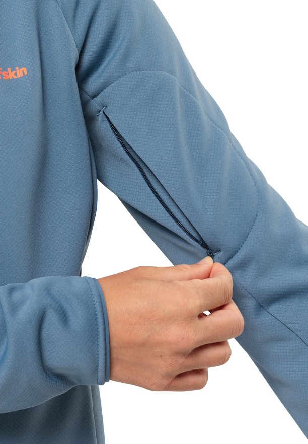 Blue Women Jack Wolfskin Alpgrat Fz Fleece Jackets | 41475176