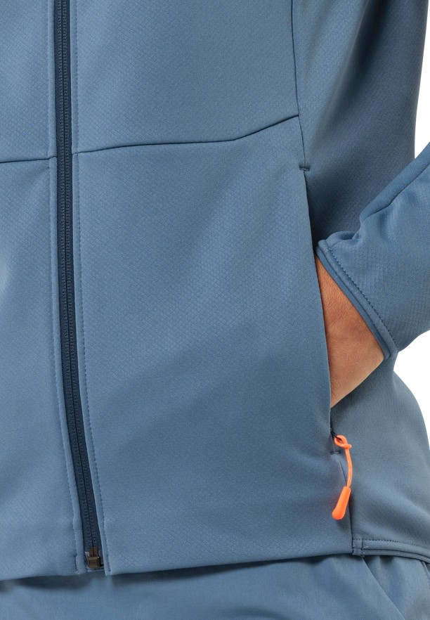 Blue Women Jack Wolfskin Alpgrat Fz Fleece Jackets | 41475176
