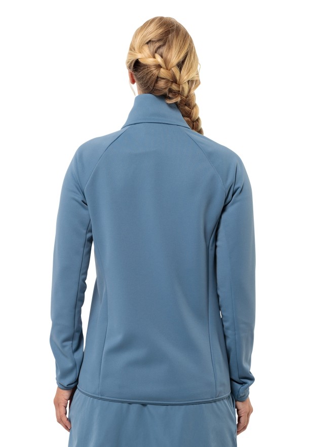 Blue Women Jack Wolfskin Alpgrat Fz Fleece Jackets | 41475176