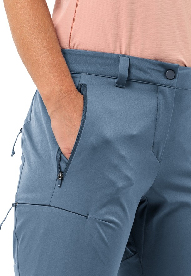 Blue Women Jack Wolfskin Alpine Hiking Pants | 81426144