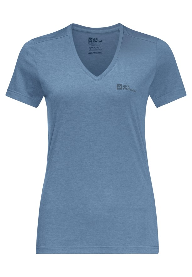 Blue Women Jack Wolfskin Crosstrail T Shirts | 21566289
