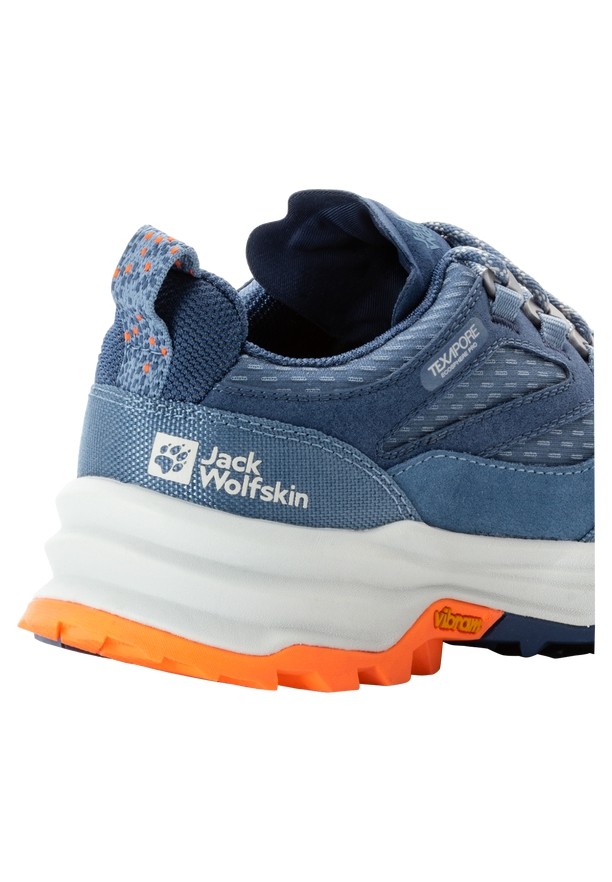 Blue Women Jack Wolfskin Cyrox Texapore Low Hiking Shoes | 39065765