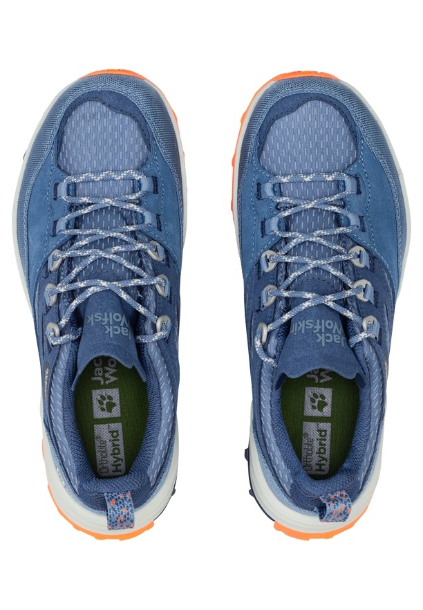 Blue Women Jack Wolfskin Cyrox Texapore Low Hiking Shoes | 39065765