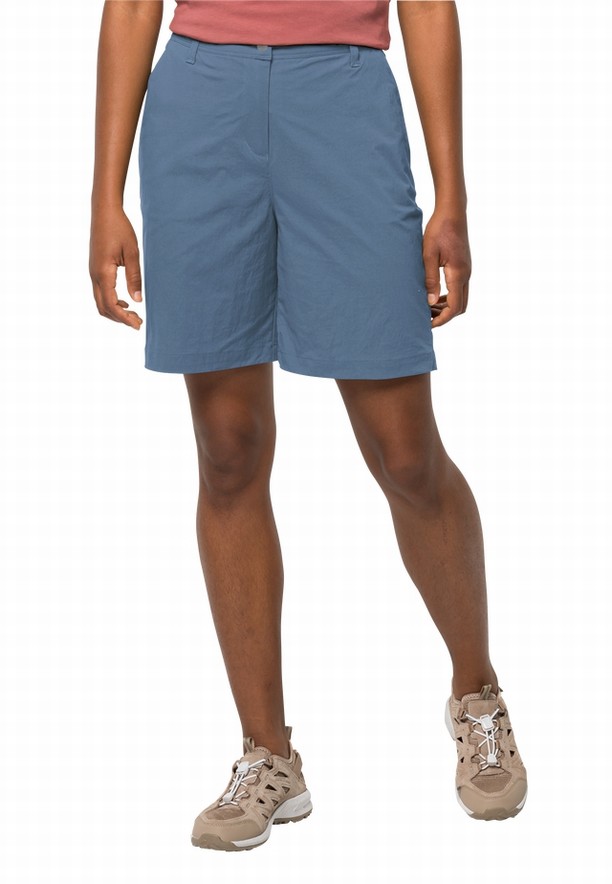 Blue Women Jack Wolfskin Desert Shorts | 63929101