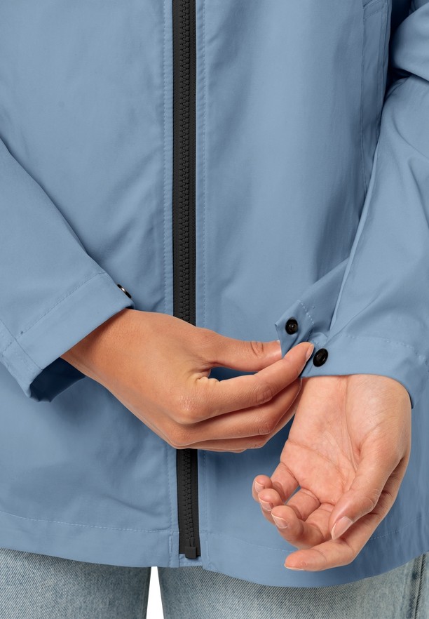 Blue Women Jack Wolfskin Desert Wind Softshell Jackets | 59308422