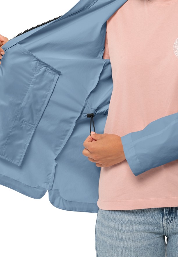 Blue Women Jack Wolfskin Desert Wind Softshell Jackets | 59308422