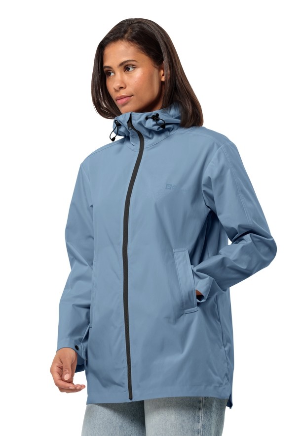 Blue Women Jack Wolfskin Desert Wind Softshell Jackets | 59308422