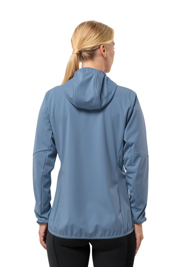 Blue Women Jack Wolfskin Feldberg Hoody Softshell Jackets | 18731724