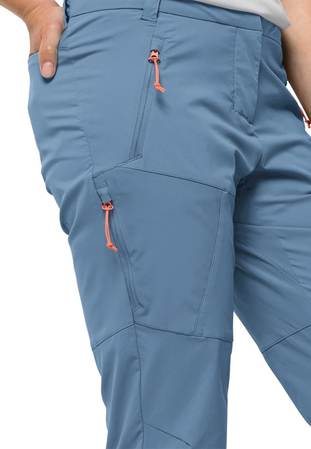 Blue Women Jack Wolfskin Glastal Hiking Pants | 19964035