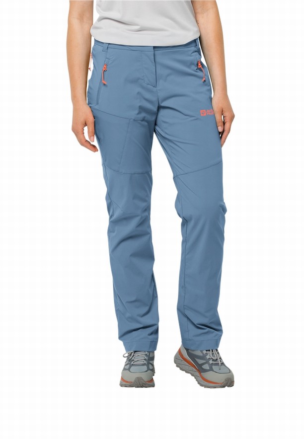 Blue Women Jack Wolfskin Glastal Hiking Pants | 19964035