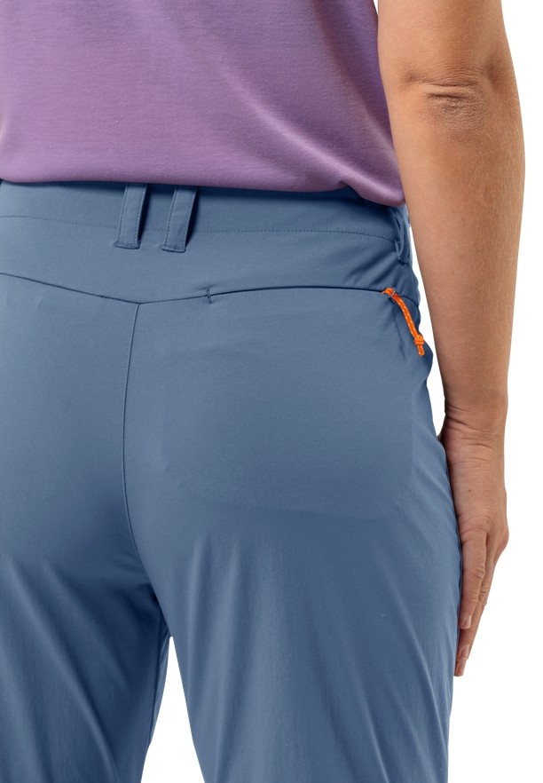 Blue Women Jack Wolfskin Glastal Zip Off Hiking Pants | 26755729
