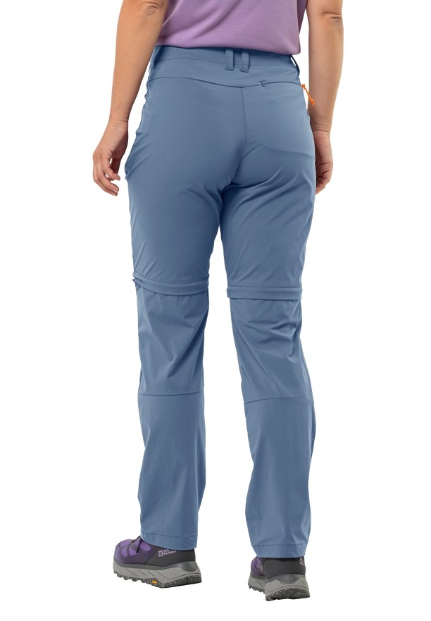 Blue Women Jack Wolfskin Glastal Zip Off Hiking Pants | 26755729