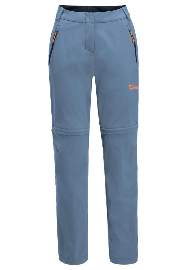 Blue Women Jack Wolfskin Glastal Zip Off Hiking Pants | 26755729