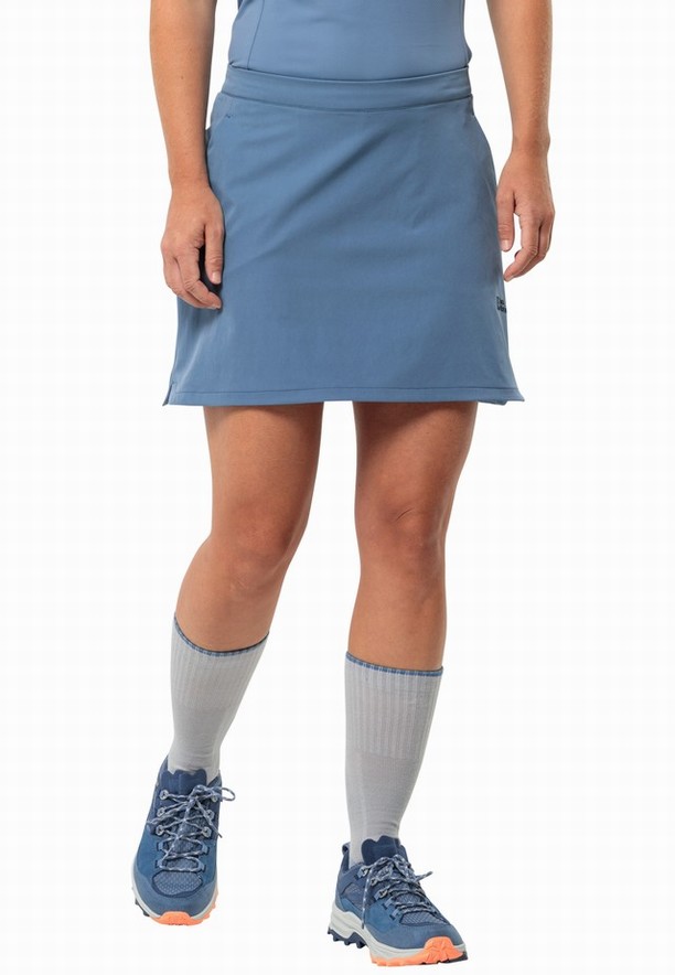 Blue Women Jack Wolfskin Hiking Alpine Skorts | 12753661