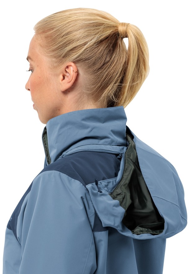Blue Women Jack Wolfskin Jasper 2l Rain Jackets | 21259548