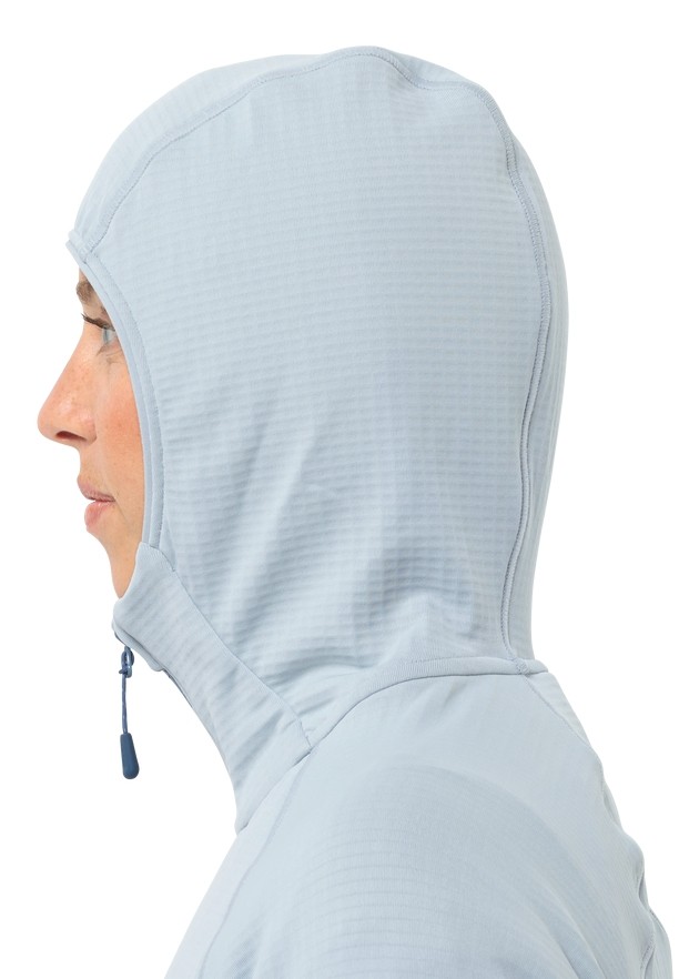 Blue Women Jack Wolfskin Kolbenberg Hooded Fz Fleece Jackets | 18387136
