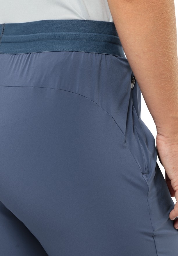 Blue Women Jack Wolfskin Prelight Chill Pants | 52339100