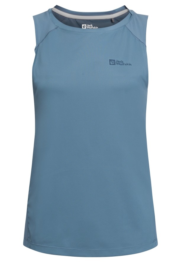 Blue Women Jack Wolfskin Prelight Chill Tank Top | 59857193
