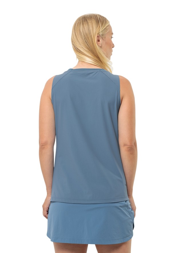 Blue Women Jack Wolfskin Prelight Chill Tank Top | 59857193
