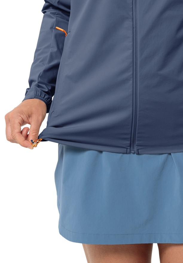 Blue Women Jack Wolfskin Prelight Jackets | 78945895