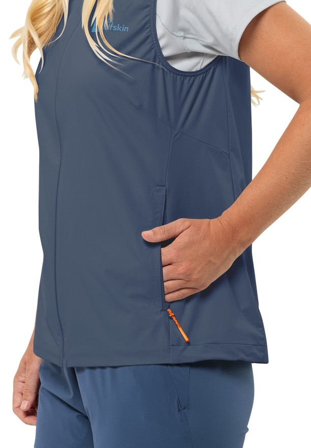 Blue Women Jack Wolfskin Prelight Vest | 74763402